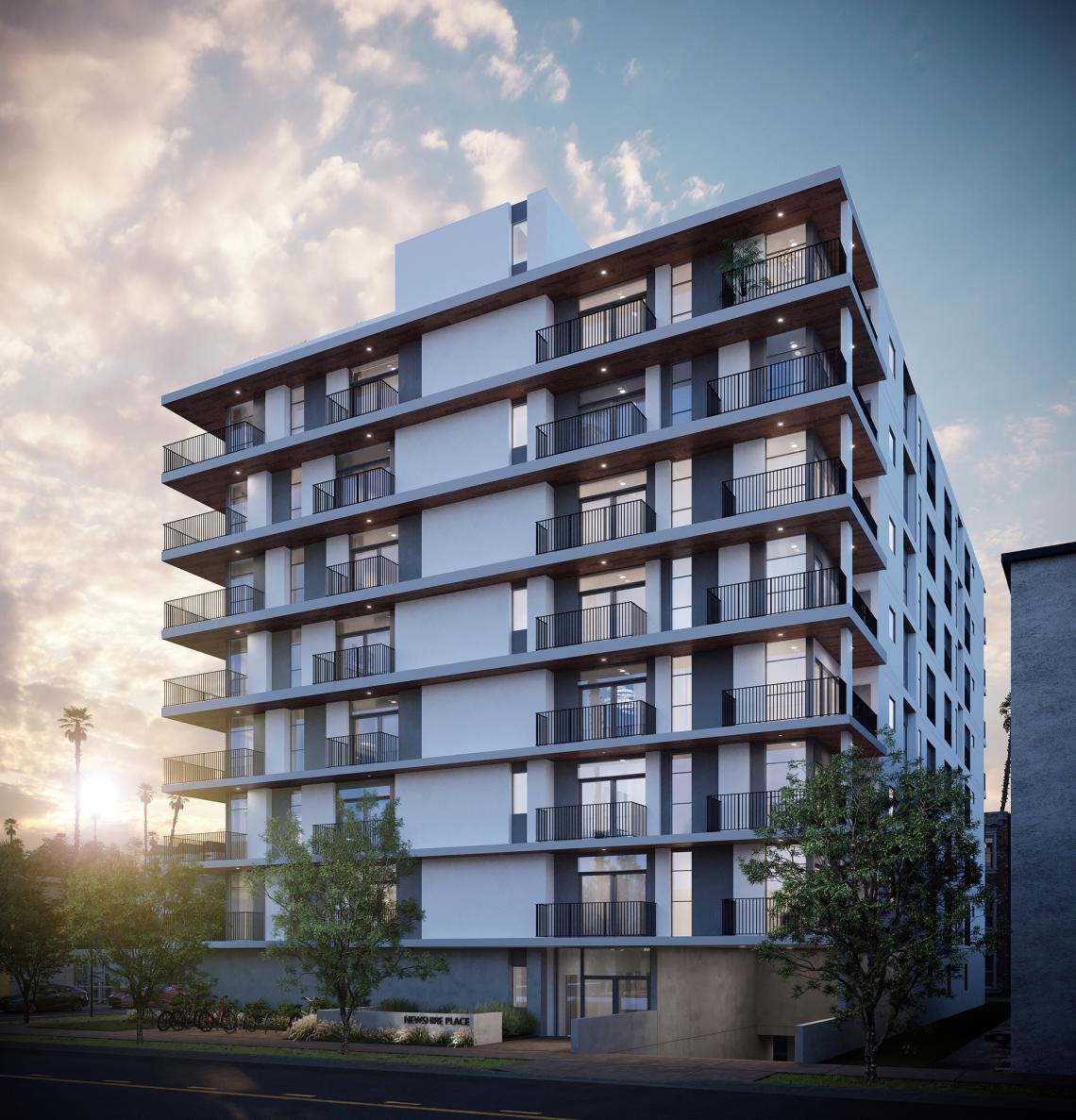 Eightstory, 63unit condo building beginning construction in Koreatown